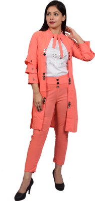PERFECTPIVOT Women Ethnic Top Pant Ethnic Jacket Set