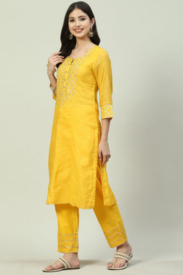BIBA Women Kurta Pant Set