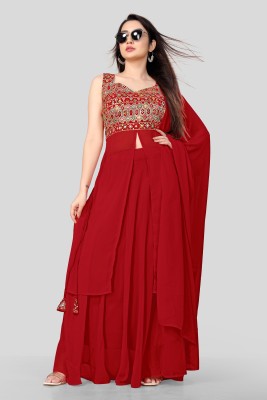 OM Fashion Women Ethnic Dress Red Dress