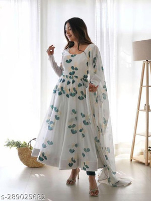 HouseOfCommon Women Ethnic Top Palazzo Dupatta Set