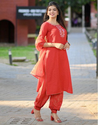 Skylee Women Kurta Palazzo Dupatta Set