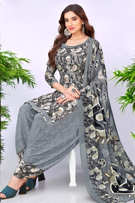 SIMPLYETHNIC Crepe Printed Salwar Suit Material