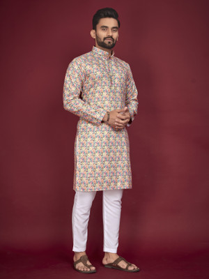 CELLUX Men Kurta Pyjama Set