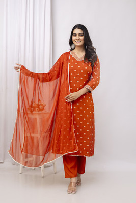 veshviti Women Kurta Pant Dupatta Set
