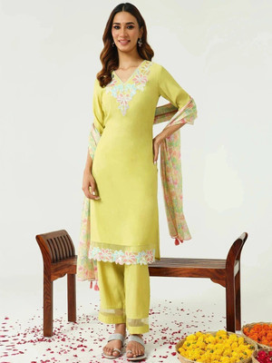 FIORRA Women Kurta Pant Dupatta Set