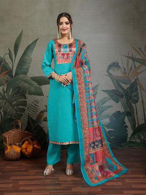 TINKUDI Women Kurti Pant Dupatta Set