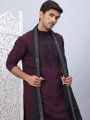 Jompers Men Kurta Pyjama Dupatta Set
