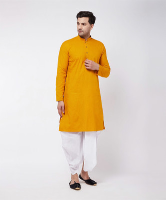 VASTRAMAY Men Kurta Dhoti Set