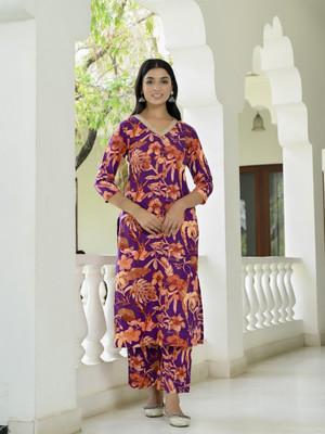 Aaghnya Fashion Women Kurta Palazzo Set