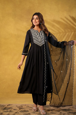 fash8 Women Kurta Pant Dupatta Set