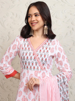 Vishudh Women Kurta Pant Attached Dupatta Set