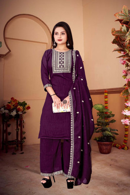 TILKI FASHION Women Kurti Pant Attached Dupatta Set