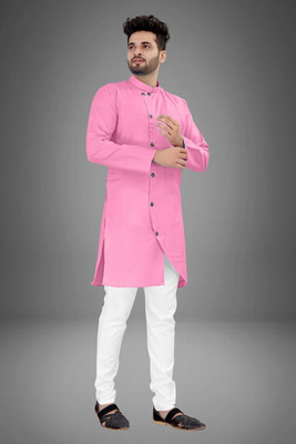 CRYSTALREVENUE Men Kurta Pyjama Set