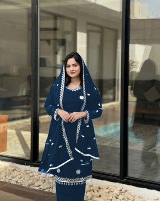 LIMBUDI CREATION Women Kurti Palazzo Dupatta Set