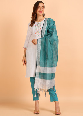VROEGER Women Kurta Pant Dupatta Set