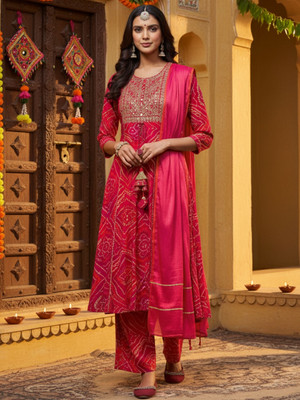 Youthnic Women Kurta Palazzo Dupatta Set