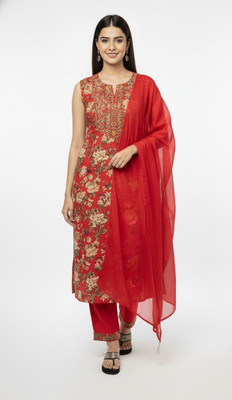 OmSTextiles Women Kurta Pant Dupatta Set