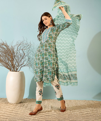 Divastri Women Kurta Pant Dupatta Set
