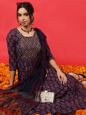 Gulmohar Jaipur Women Kurta Pant Dupatta Set