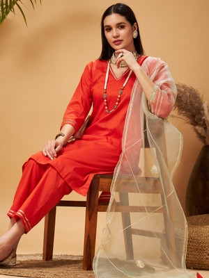 Shae by SASSAFRAS Women Kurta Pant Dupatta Set
