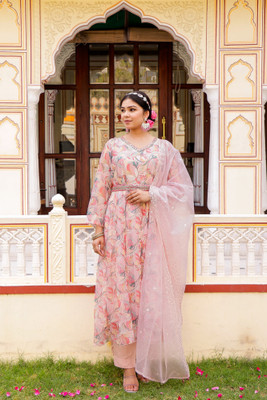VAASVA JAIPUR Women Kurta Pant Dupatta Set