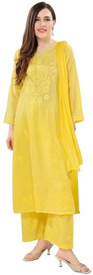 Owlsky Women Kurta Pant Dupatta Set