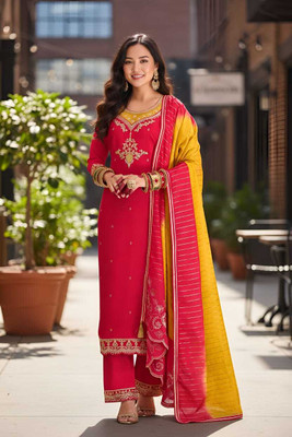 Hiti Creations Women Kurti Pant Dupatta Set