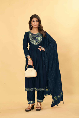 Tradenest International Women Kurta Pant Dupatta Set