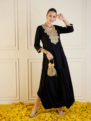 Shae by SASSAFRAS Women Ethnic Top Skirt Set