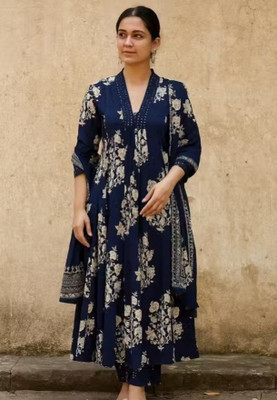 Shandhya Women Kurti Palazzo Dupatta Set