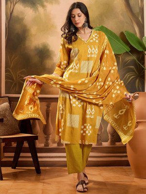 Vastramyaa Women Kurta Pant Attached Dupatta Set