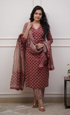 ASHRU Women Kurti Pant Dupatta Set