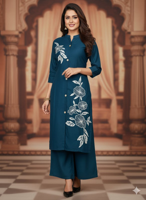 MagicMatch Women Ethnic Top Palazzo Set