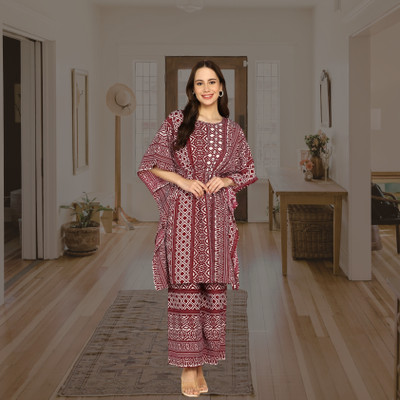 SELVIFAB Women Kaftan Palazzo Set