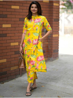 KOSVARO Women Kurta Palazzo Set