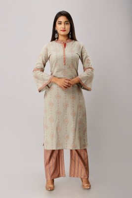 FABRIC FITOOR Women Kurta Palazzo Set