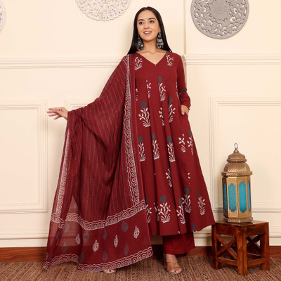 Gosriki Women Kurta Pant Dupatta Set