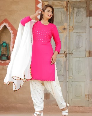 MUCHE Women Kurta Patiala Dupatta Set