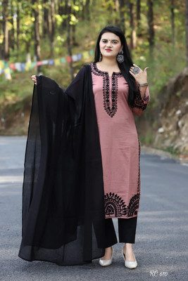 PILUDI Women Kurta Pant Dupatta Set