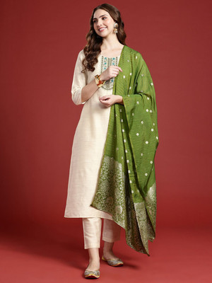 ANOUK Women Kurta Pant Dupatta Set