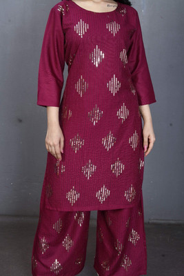 HOC's Women Kurta Palazzo Dupatta Set
