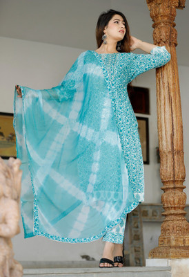 Kurtee King Women Kurta Pant Dupatta Set