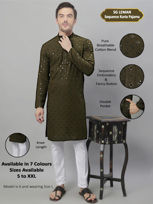 SG LEMAN Men Kurta Pyjama Set