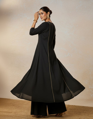 Sangria Women Kurta Palazzo Set