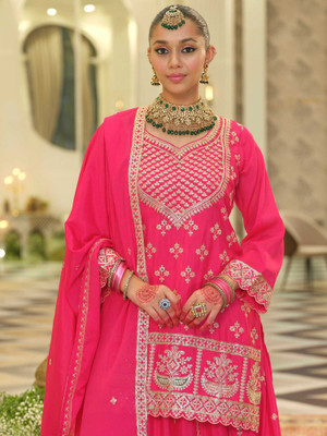 Indo Era Women Kurta Skirt Dupatta Set