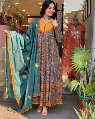 SWAVAASTE Women Kurti Pant Dupatta Set