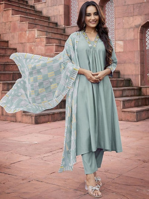Sangria Women Kurta Pyjama Dupatta Set