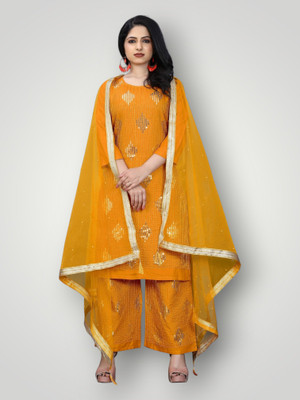 Parevadi Fashion Women Kurta Palazzo Dupatta Set