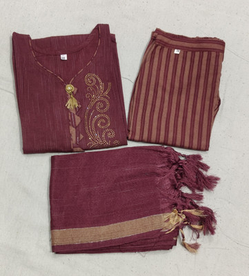 sadya attire Women Kurta Pant Dupatta Set