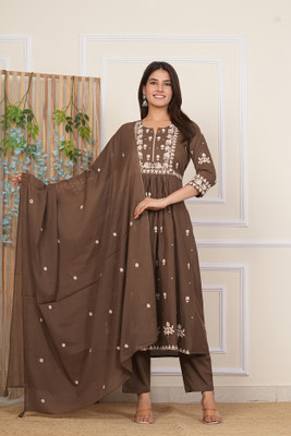 FAHEEMAN GARMENTS Printed Kurta, Trouser/Pant & Dupatta Set